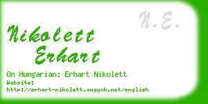 nikolett erhart business card